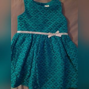 Carter's teal lave dress size 9mo.